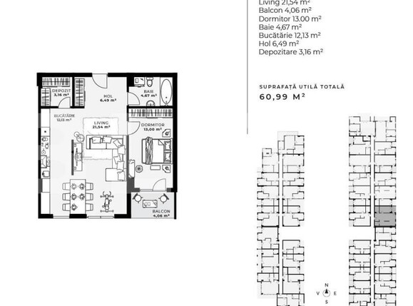 Apartament de vânzare 2 camere Gheorgheni - 145213AV | BLITZ Cluj-Napoca | Poza1