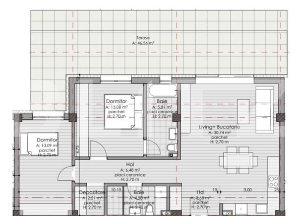 Apartament de vânzare 3 camere Borhanci - 145220AV | BLITZ Cluj-Napoca | Poza2