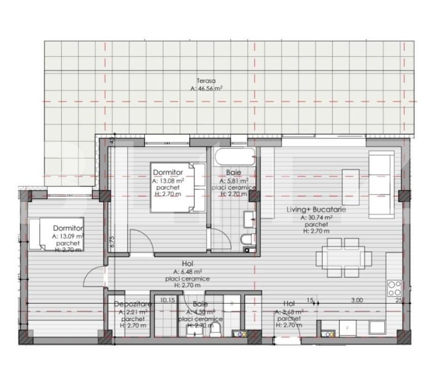 Apartament de vânzare 3 camere Borhanci - 145220AV | BLITZ Cluj-Napoca | Poza2
