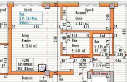 Apartament Studio, 36.14mp, bloc nou, Grigorescu 