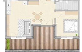 2 Camere | Terasa 23 mp | Premium - Rivus Mall