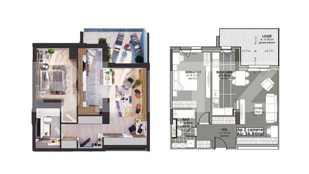 Apartament de vânzare 2 camere Iris - 145267AV | BLITZ Cluj-Napoca | Poza2