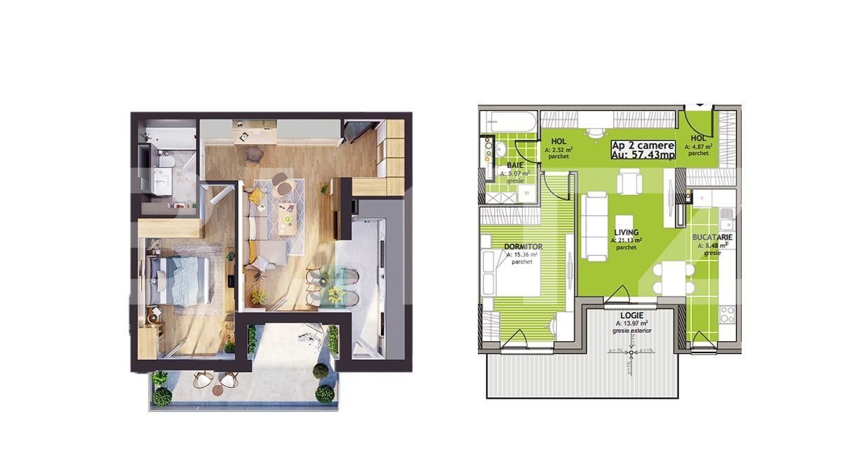 Apartament de vânzare 2 camere Iris - 145268AV | BLITZ Cluj-Napoca | Poza3