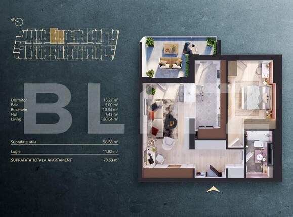 Apartament de vânzare 2 camere Iris - 145269AV | BLITZ Cluj-Napoca | Poza1