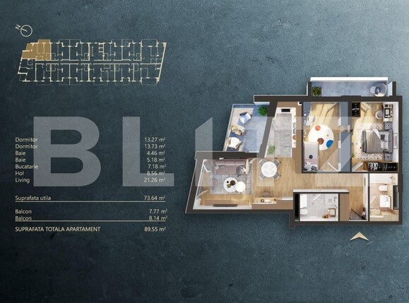 Apartament de vânzare 3 camere Iris - 145272AV | BLITZ Cluj-Napoca | Poza1