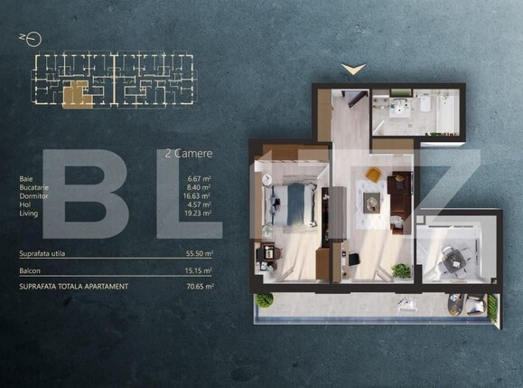 Apartament de vânzare 2 camere Iris - 145288AV | BLITZ Cluj-Napoca | Poza1