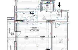 Apartament 3 camere, 80mp, parcare subterana, Semicentral