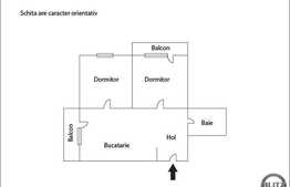 Vanzare 2 camere, 49 mp, 2 balcoane, decomandat! Zona Florilor! Cu parcare!