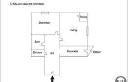 Vanzare 2 camere, 41 mp utili, decomandat, mobilat, zona Sirena!
