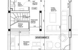 4 camere, 135,49 mp utili, terasa, loc de parcare, zona strazii Campului