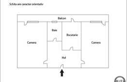 2 camere, 49,68 mp, decomandat, zona Piata Ion Mester!