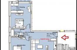 3 camere, 91 mp, decomandat, terasa 8,29 mp, gradina de 70 mp, zona Lidl