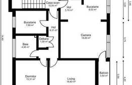 Vanzare 3 camere, 88.72 mp, imobil nou, semifinisat, parcare, zona linistita!