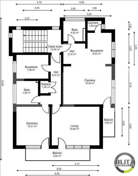 Apartament de vânzare 3 camere Gheorgheni - 14565AV | BLITZ Cluj-Napoca | Poza14