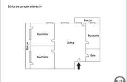 3 camere, 60 mp, etaj intermediar, parcare, zona Primariei Baciu