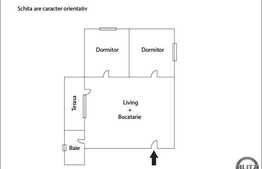 3 camere, 60 mp, parcare, terasa 10 mp, gradina, zona strazii Calea Turzii