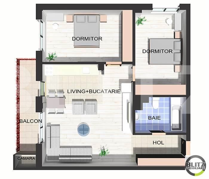 Apartament de vânzare 3 camere Floreşti - 14614AV | BLITZ Cluj-Napoca | Poza4