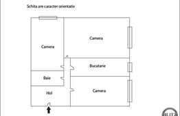 3 camere, decomandat, 63 mp utili, garaj, zona strazii Mehedinti