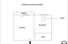 Apartament 1 camera, 36 mp, semifinisat, in zona strazii Florilor
