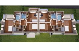 Duplex semifinisat de vanzare in complex privat, Zona Tauti 