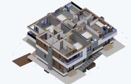 Duplex semifinisat de vanzare in complex privat, Zona Tauti 