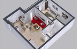 Apartament semifinisat, 2 camere, 54mp, zona Avram Iancu
