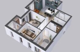 Apartament semifinisat, 4 camere, 89,60mp, zona Avram Iancu