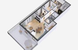 Apartament 3 camere, 99,75mp, etaj retras, terasa 59mp, panorama, zona Avram Iancu