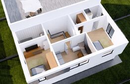 Duplex cu arhitectura moderna, 119 mp, semifinisat, zona Terra 