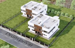 Duplex cu arhitectura moderna, 119 mp, semifinisat, zona Terra 
