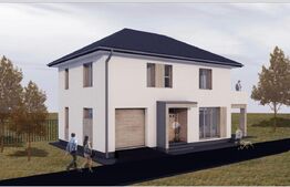 Casa individuala cu garaj, expunere sudica, 137 mp, 550 teren, Gilau 