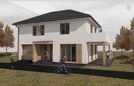 Casa individuala cu garaj, expunere sudica, 137 mp, 550 teren, Gilau 