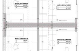 Case cuplate pozitionate intr-un cartier privat, 110 mp , 250 teren, zona Terra