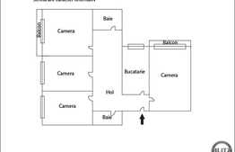 4 camere, 83 mp utili, etaj intermediar, zona strazii Aurel Vlaicu
