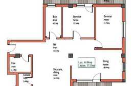 3 camere, 86,86 mp, semifinisat, garaj, zona strazii Intre Lacuri