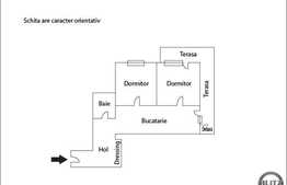 Vanzare 2 camere, 56 mp, terasa de 24 mp, mobilat, zona Florilor! Parcare cu CF!