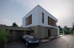 Casa PREMIUM cu garaj, 5 camere, 211 mp utili, teren 400 mp, zona straz Odobesti