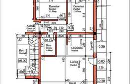 3 camere, 69 mp, semifinisat, parcare, 2 balcoane, zona strazii Eugen Ionesco