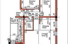 3 camere, 69 mp, semifinisat, parcare, zona strazii Eugen Ionesco