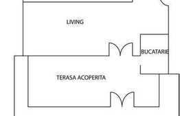 3 camere de vanzare 90.62 mp + terasa de 88 mp, mobilat partial