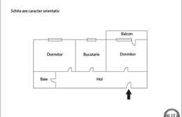 De vanzare 2 camere, 55 mp, decomandat, zona strazii Stejarului!