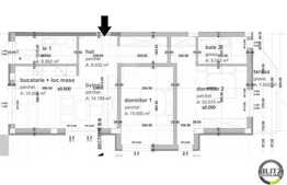 3 camere, 81,7 mp, semifinisat, imobil nou, zona strazii Donath