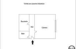 Garsoniera de vanzare 21.4 mp utili in zona Taberei