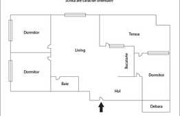 Vanzare 3 camere, 70 mp plus 2 poduri, terasa de 13.5 mp! Zona Florilor!Parcare!