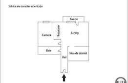 Vanzare apartament 2 camere, 50 mp, etaj intermediar, zona Calea Baciului