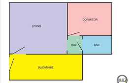 2 camere, 37 mp, parcare, zona Casa Piratilor