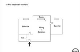 De vanzare apartament cu 3 camere , 60 mp, mobilat, zona Casei de Cultura