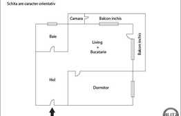 De vanzare 2 camere, 58 mp, balcon de 10 mp! Zona Florilor! Cu parcare!