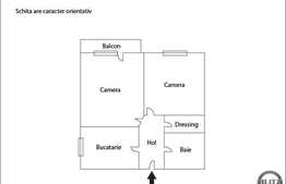 2 camere, 51,83 mp, decomandat, complet mobilat, zona Intre Lacuri