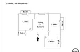 De vanzare apartament cu 3 camere, 65 mp, garaj, zona Iulius Mall